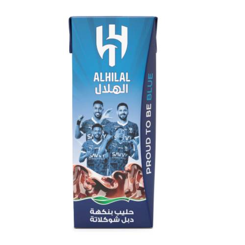 الهلال حليب بنكهة الشوكولاتة المزدوجة 185 مل