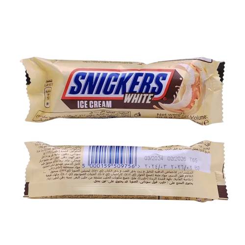 سنيكرز آيس كريم أبيض ٤٠.٨ جرام