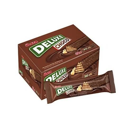 Ulker Deluxe Chocolate Wafer with Hazelnuts 24*28 G