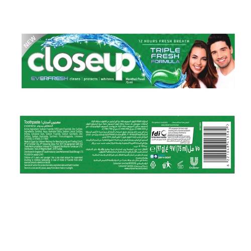 Closeup Toothpaste With Mint Flavour 75 ML