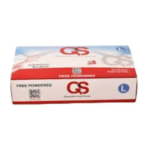 QS Disposable Vinyl Gloves L 70 PC
