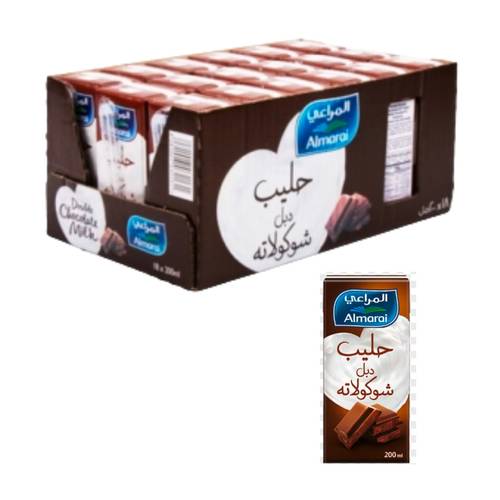 المراعي حليب دبل شوكولاته 18 حبة * 200 مل