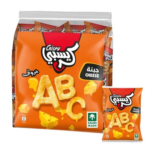 كريسبي بطاطس حروف نكهة الجبن 16 * 18 جرام