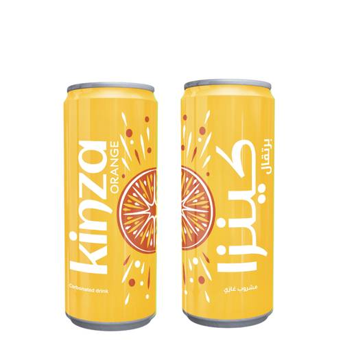 Kinza Orange Flavored Soft Drink 185 ML