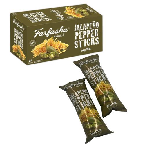 Farfsha Jalapeno Potato Sticks 24*15 G 