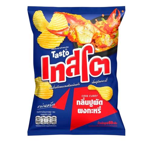 Tasto Curry & Crab Flavor Potato Chips 42 G