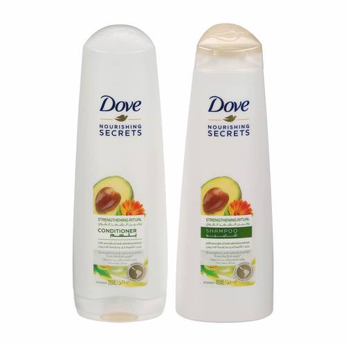 Dove Avocado Fortifying Shampoo 400 ML + Conditioner 320 ML 