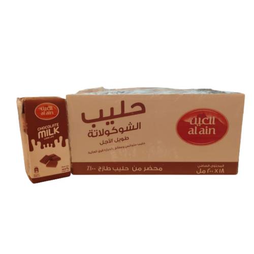 العين حليب الشوكولاتة طويل الأجل 18 * 200 مل
