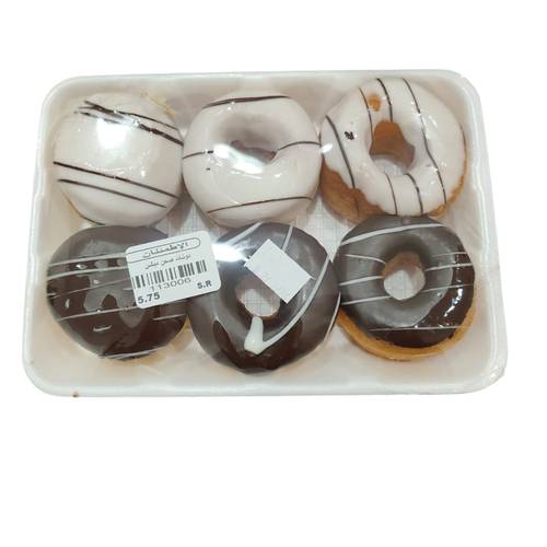Itmenan Mixed Chocolate Donut Plate 6 PC
