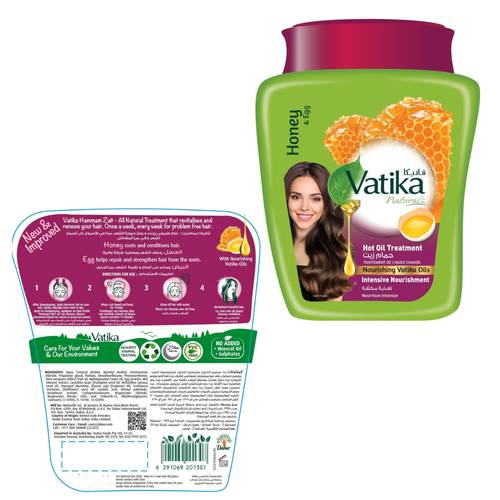 Vatika Intensive Nourishing Oil Bath With Eggs And Honey 500 G