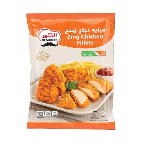 AL Kabeer Zing Chkn Fillets 750 G