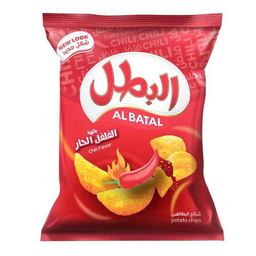 Al Batal Potato Chips Chili Flavor 15 G