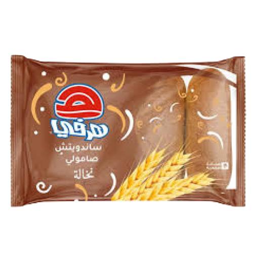 هرفي ساندوتش صامولي بالنخالة 4 حبات قليل السكر 