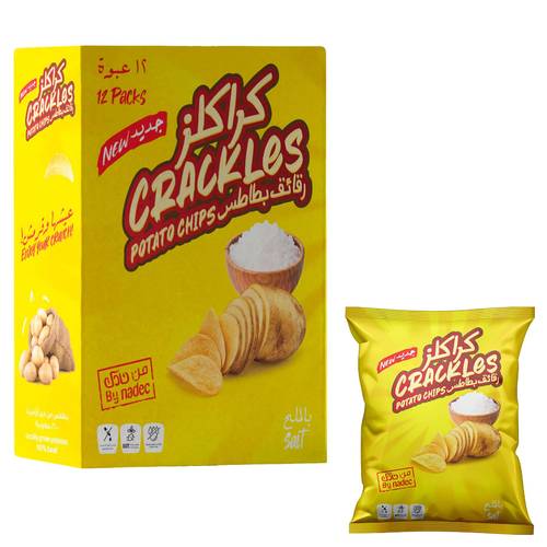 Nadec Crackers Salt Flavored Chips 12*21 G