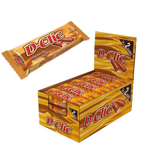 De-Clic Chocolate with Biscuit and Caramel24 * 40 G 