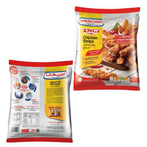 Americana Zingz Chicken Strips Hot & Crispy 750 G