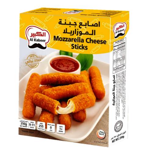 Al Kabeer Mozzarella Cheese Sticks (9-11 PC) 250 G