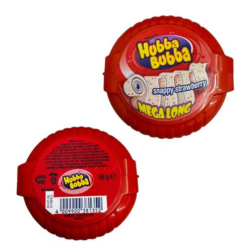 Hubba Bubba Snappy Strawberry Mega Long 56 G