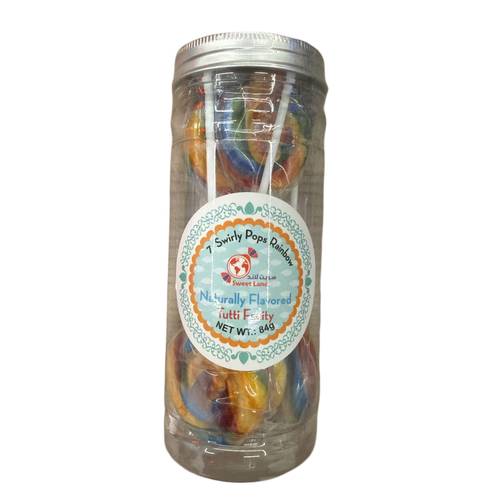 Sweet Land Swirly Pops Rainbow 7 Swirly 84 G