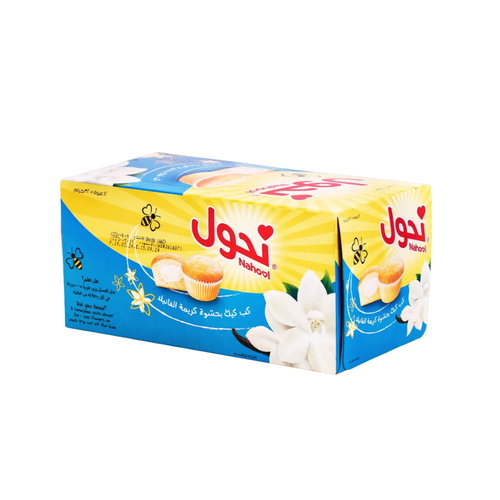 Nahoul Cup Cake With Vanilla Cream 32 G 12 PC