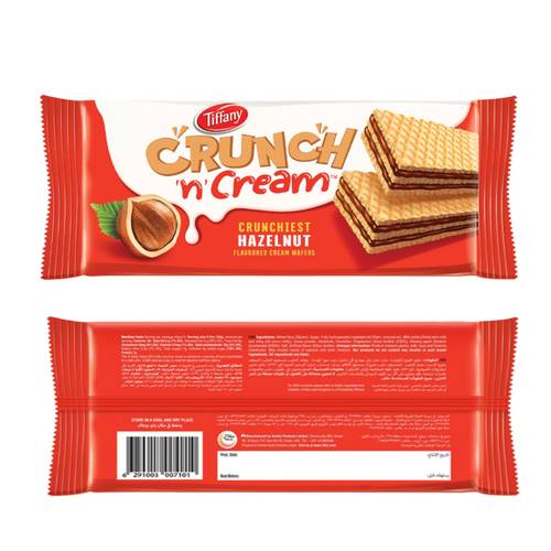 Tiffany Crunch Wafer Cream Hazelnut Flavor 65 G