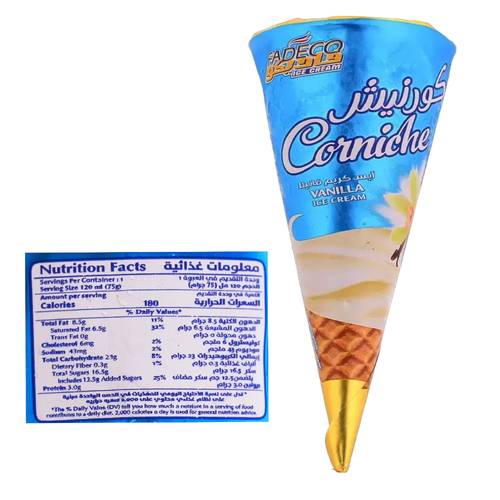 Fadico Corniche Ice Cream Vanilla 120 Ml