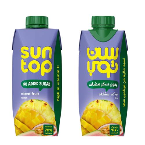 Sun Top Mixed Fruit Juice No Added Sugar 330 ML