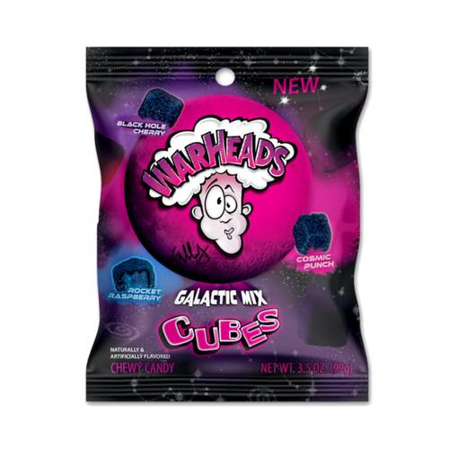 Warheads Galactic Mix Cubes 99 G 