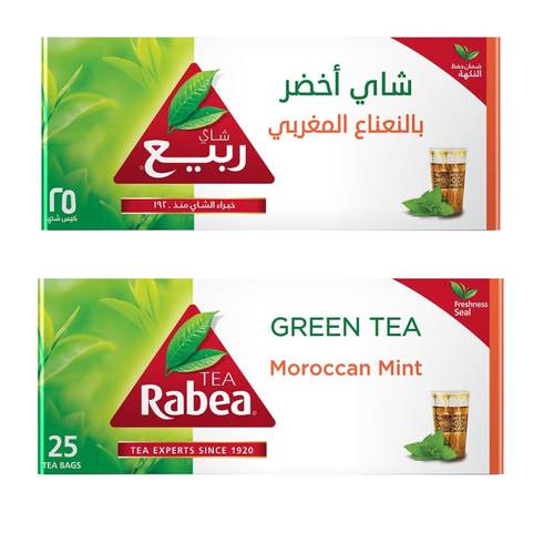 Rabie Moroccan Mint Green Tea 25 Bags