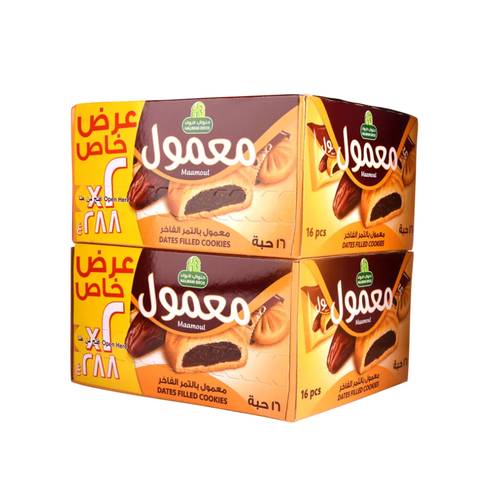 حلواني معمول بالتمر علبتين 18 جرام * 16 حبة *