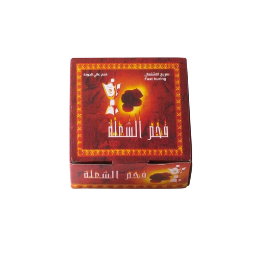 الشعلة  فحم سريع الاشتعال 8 ربطة × 10 حبة