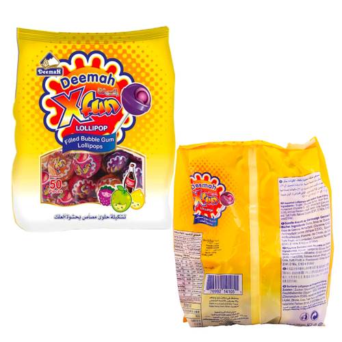 Deemah Lollipop X Fun Pouch 50 PC * 20 G