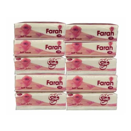 Farah Tissues 10 PC * 180 Tissues