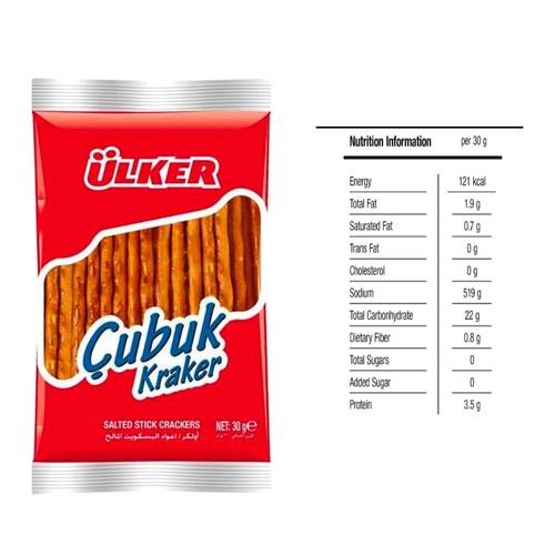 Ulker Shobok Salty Biscuit Sticks 30 G