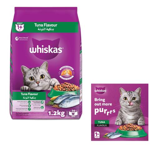 Whiskas Tuna Flavor Cat Food 1.2 K