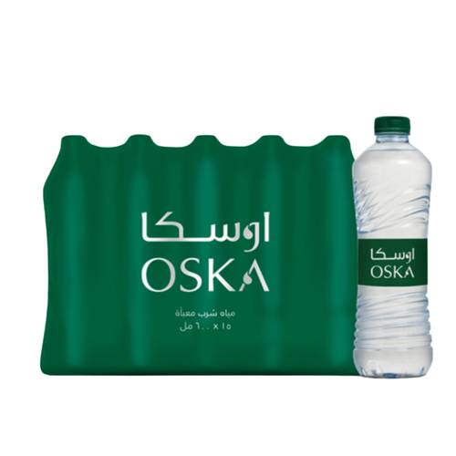 اوسكا مياه شرب 15 حبة * 600 مل