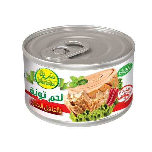 ماريتا تونه في زيت نباتي وفلفل حار 95 جرام