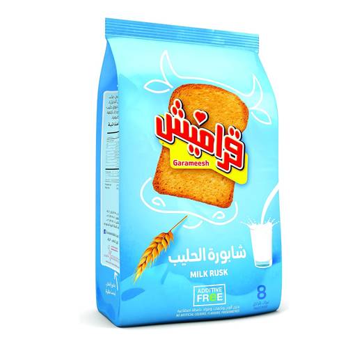 Garameesh Milk Rusk 300 G 8 PC