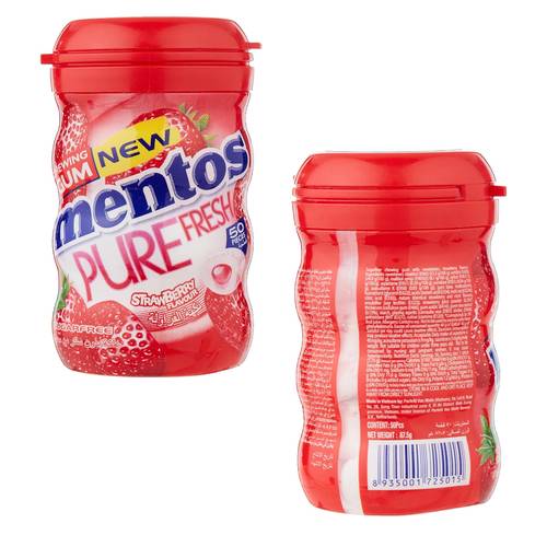Mentos Sugar Free Strawberry Gum 87.5 G