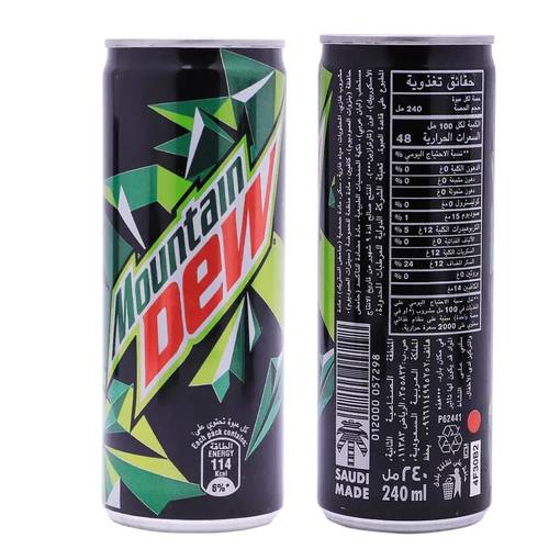 Mountain Dew Soft Drink 240 ML