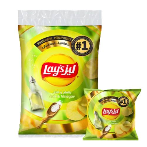 Lay's Potato Chips Salt & Vinegar 12 PC * 14 G