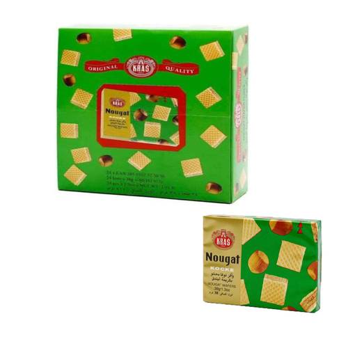 Nougat Wafers Hazelnut-Filled 24 PC * 38 G