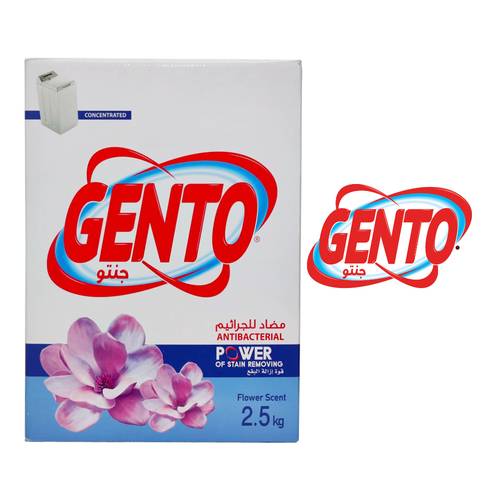 Gento Laundry Detergent Powder With Rose 2.5 K