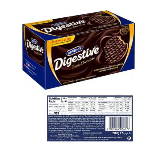 McVitie's Digestive Dark Chocolate Biscuits 200 G
