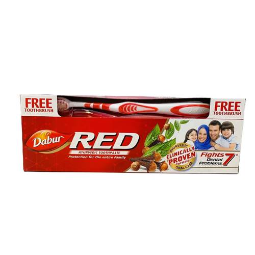  Dabur Red Toothpaste with Ayurvedic Brush Complete Protection 150ml