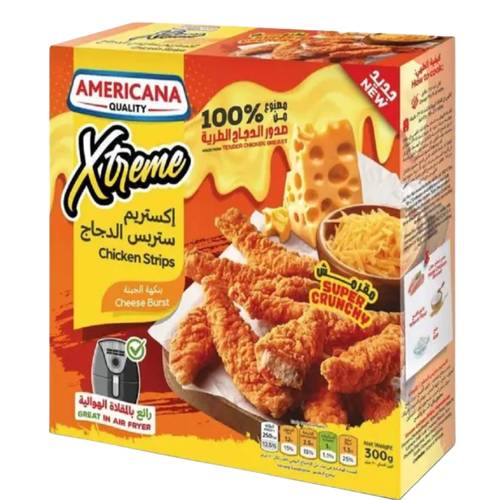 Americana Extreme Chicken Strips With Cheese 300 G