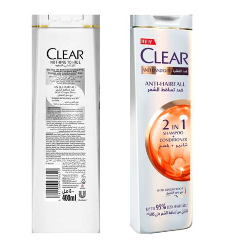 Clear Hair Fall Defence Shampoo 2*1 400 ML