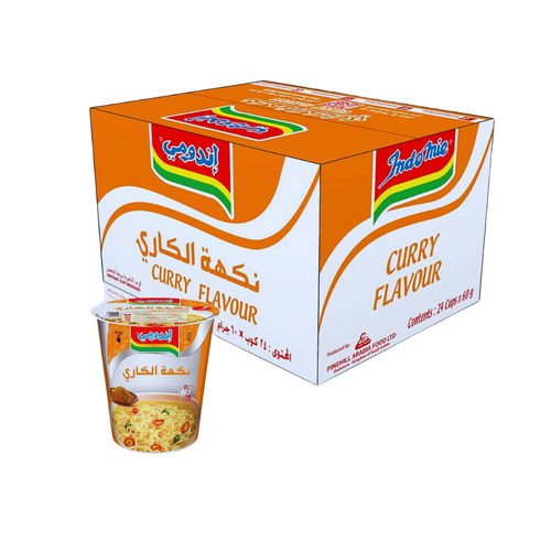 اندومي كاس بنكهة الكاري 60 جرام * 24 حبة
