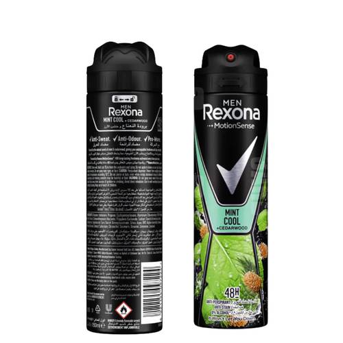 Rexona Men Mint +Cedarwood Anti-perspirant & Stain Spray 150 ML