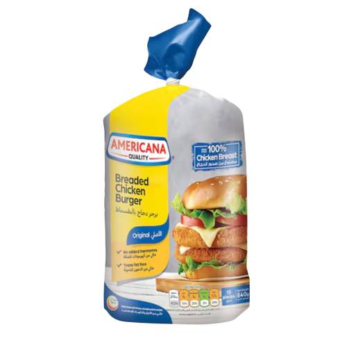 Americana Breaded Chicken Burger 15 PC * 840 G